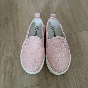 Cat & Jack Glittery Pink Slip-On Kids Shoes